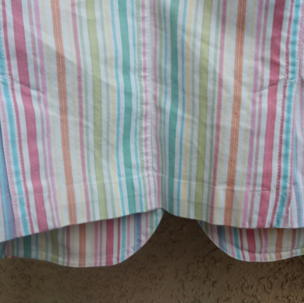Talbot Striped Stretch Button Jacket Size 4 - Picture 7 of 8